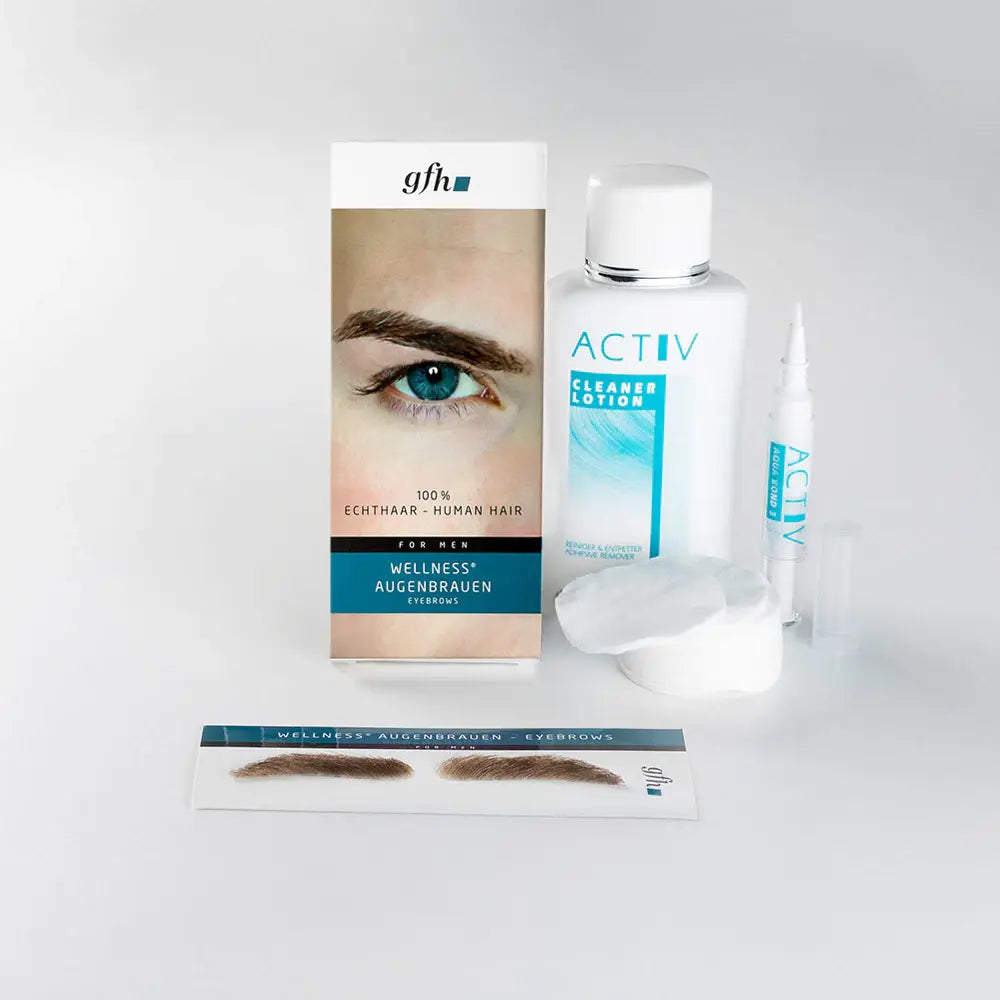 Echthaar-Augenbrauen-Set für Herren