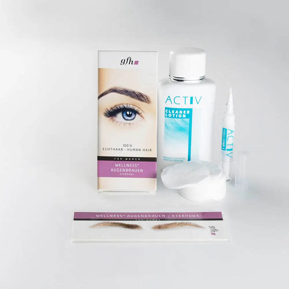 Set Augenbrauen Echthaar Damen