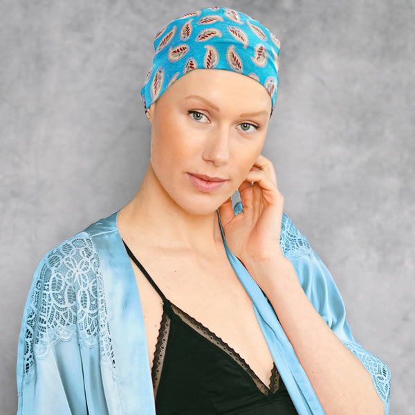 Nachtmütze Neyla Foglie Blue