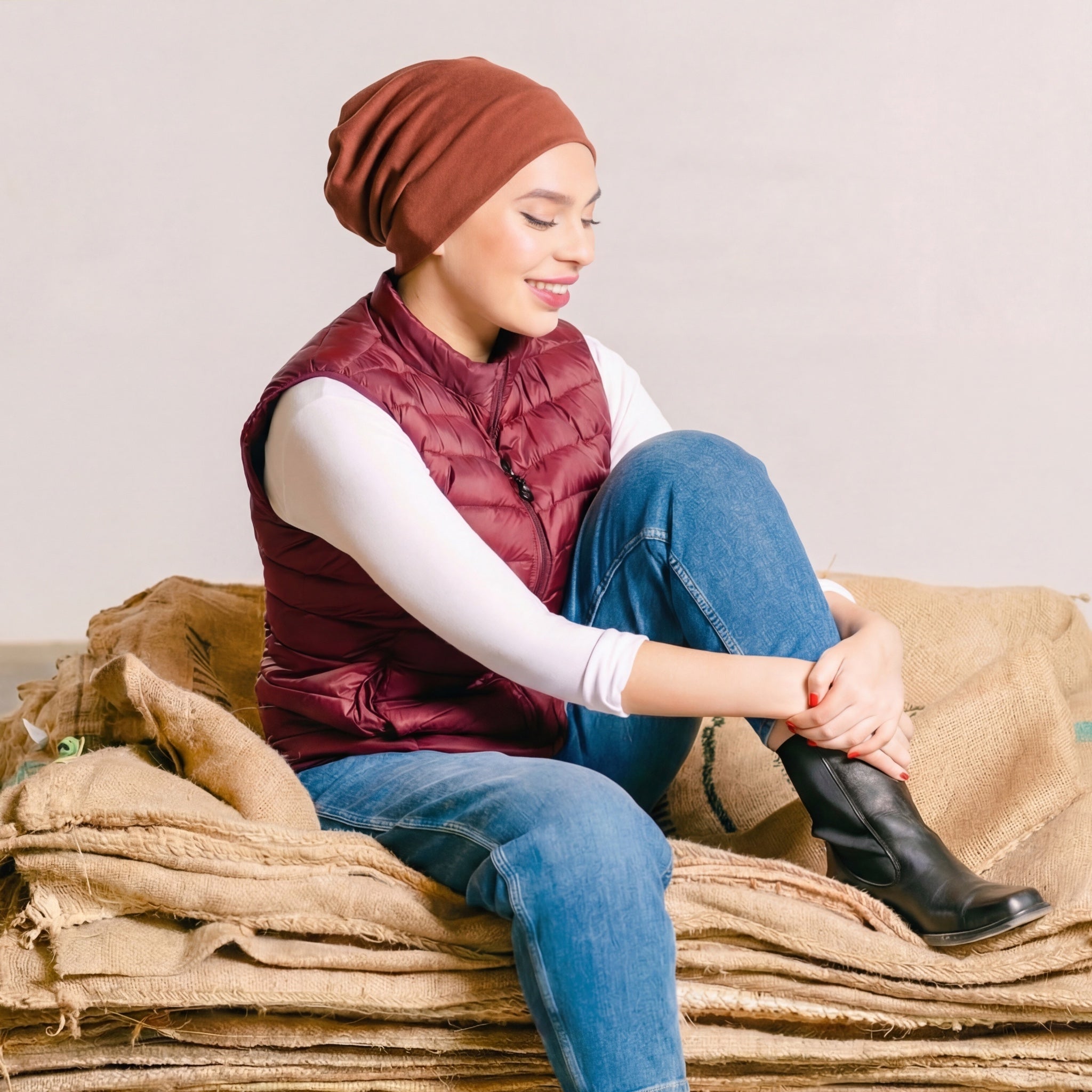 RRby 6Q-Beanie Bordeaux