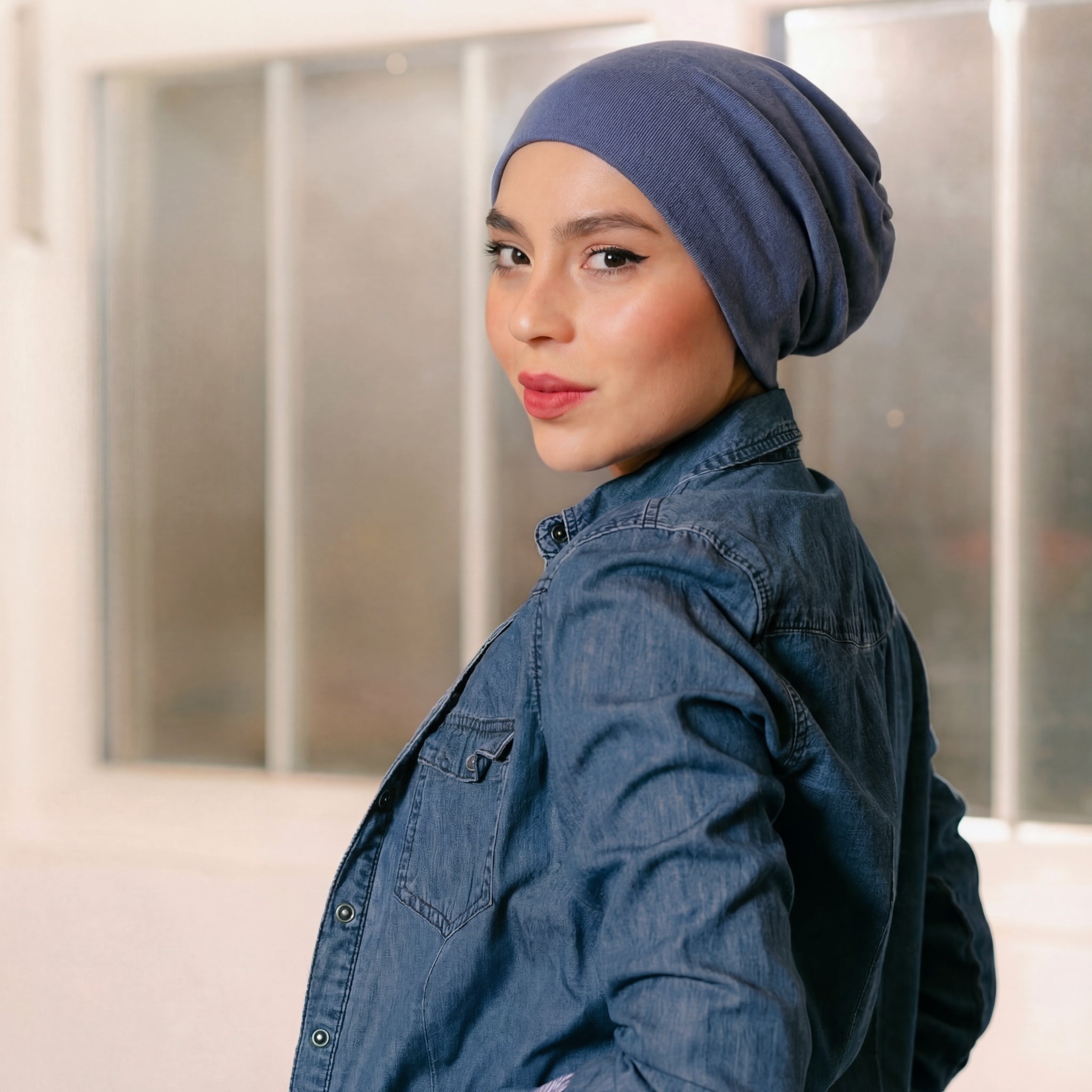 RRby 6Q-Beanie Denim